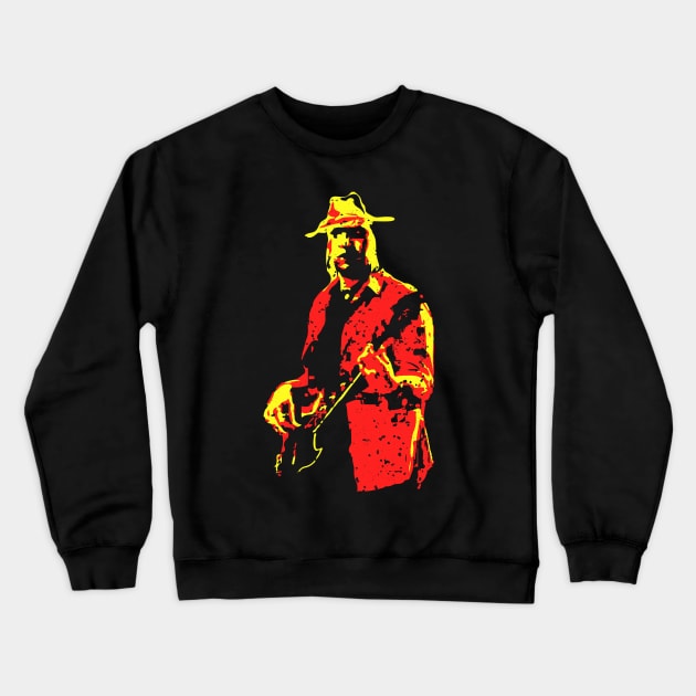 Colorful Guitar Player Crewneck Sweatshirt by jazzworldquest